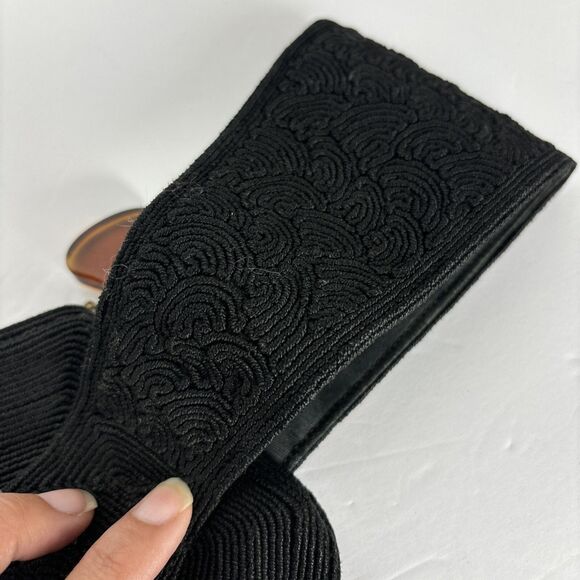 Genuine Corde' by Luxor Handbag Purse Triangular Black Handle Strap - Picture 10 of 16